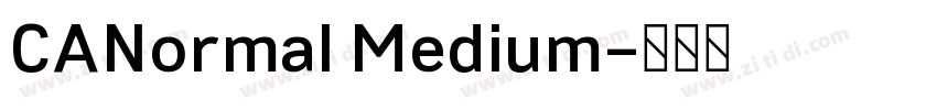CANormal Medium字体转换